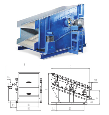 圓振動篩結(jié)構(gòu)圖